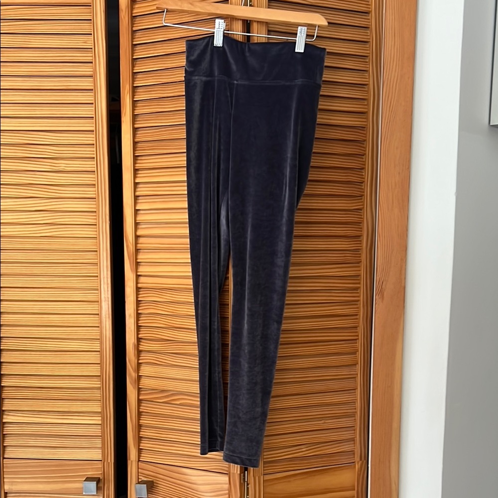 Talula gray purple Velvet Leggings